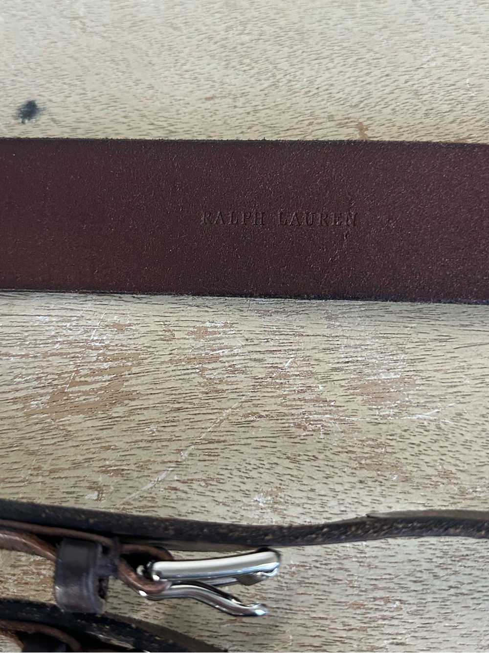 Ralph Lauren Brown Leather O Ring Buckle Strap Belt - Picture 5 of 15